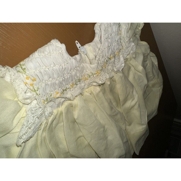 Vintage Cherubs 1950s Smocked 9m Infant Dress With Embroidery EUC - Picture 2 of 5